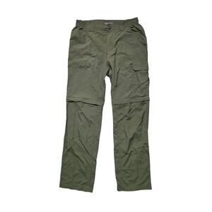 Columbia Convertible Hiking Pants Men’s 30x30 Olive Green Zip-Off Outdoor